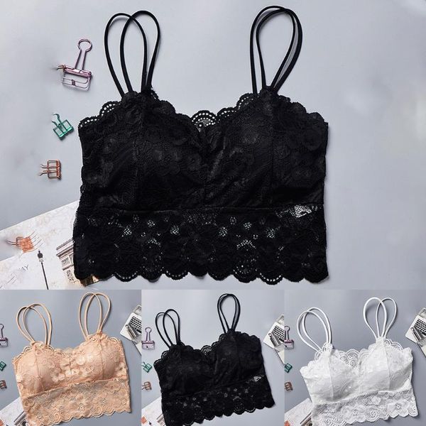 bras lingerie women lace erotic no steel rim bra ribbon chest pad camisole underwear string #p3, Red;black
bras lingerie women lace erotic no steel rim bra ribbon chest pad camisole underwear string #p3, Red;black