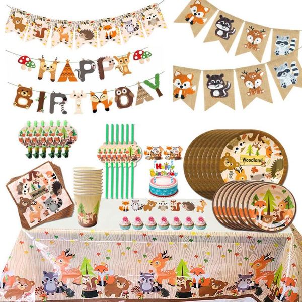 disposable dinnerware woodland tableware jungle safari birthday decoration wild one 1st bithday party supplies forest animal paper plates ba
disposable dinnerware woodland tableware jungle safari birthday decoration wild one 1st bithday party supplies forest animal paper plates ba