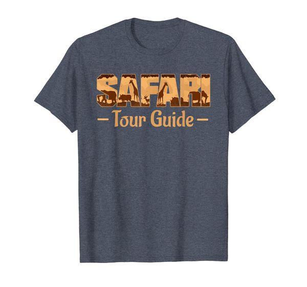 safari tour guide t-shirt africa vacation souvenir tee, White;black 
safari tour guide t-shirt africa vacation souvenir tee, White;black