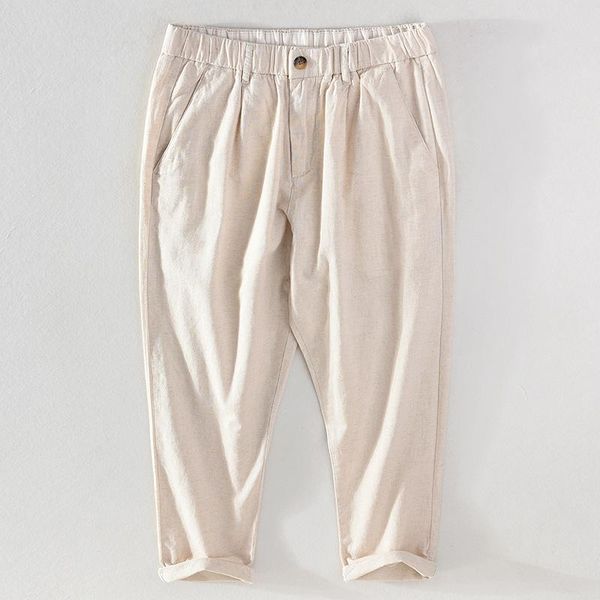 men's pants h003 summer thin casual trousers for men cotton linen natural soft straight loose breathable daily home male ankle-length, Black
men's pants h003 summer thin casual trousers for men cotton linen natural soft straight loose breathable daily home male ankle-length, Black