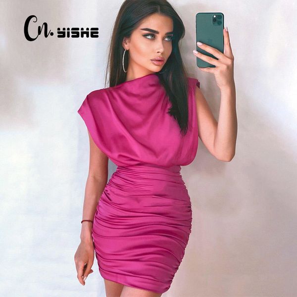 cnyishe party club dresses women fashion elegant sleeveless ruched wrap hip dress female high waist vestidos satin outfits 210419, Black;gray
cnyishe party club dresses women fashion elegant sleeveless ruched wrap hip dress female high waist vestidos satin outfits 210419, Black;gray