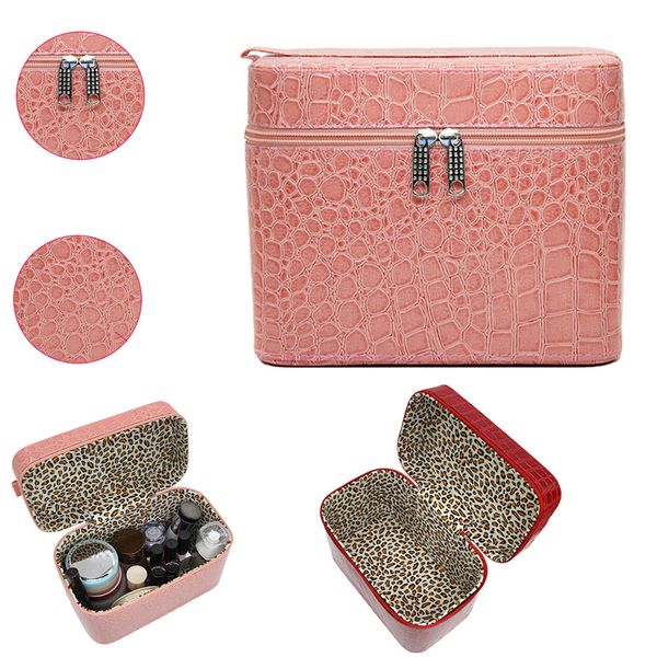 designer bags flip multifunctional cosmetic bag women leather travel make up necessaries organizer zipper cosmetic bag case acc