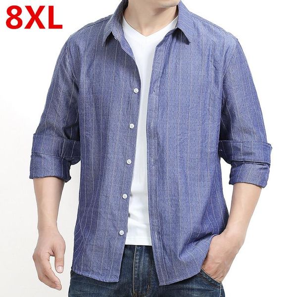 men's casual shirts 8xl 6xl 5xl 4xl 2021 arrvial spring autumn striped men shirt long sleeve blouse slim fit hemden herren, White;black
men's casual shirts 8xl 6xl 5xl 4xl 2021 arrvial spring autumn striped men shirt long sleeve blouse slim fit hemden herren, White;black