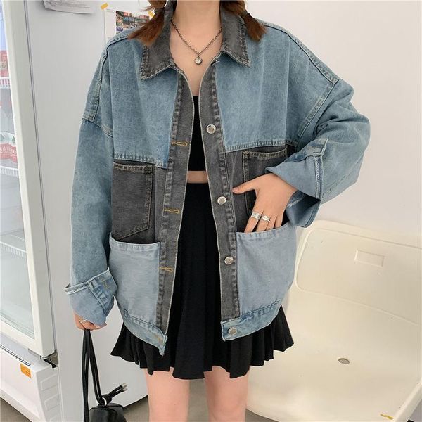 denim jackets women's coat autumn women jeans single breasted loose coats female feminine clothing, Black;brown
denim jackets women's coat autumn women jeans single breasted loose coats female feminine clothing, Black;brown