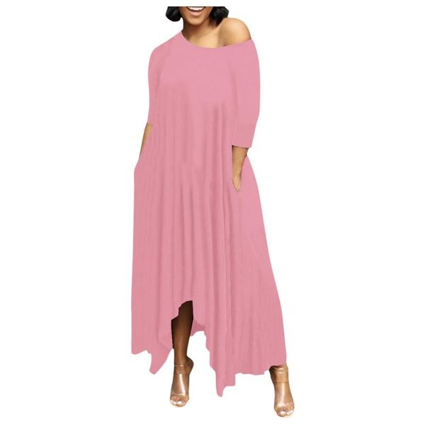 casual dresses women's dress off the shoulder long sleeve irregular hem solid color loose vestidos largos #g3, Black;gray
casual dresses women's dress off the shoulder long sleeve irregular hem solid color loose vestidos largos #g3, Black;gray
