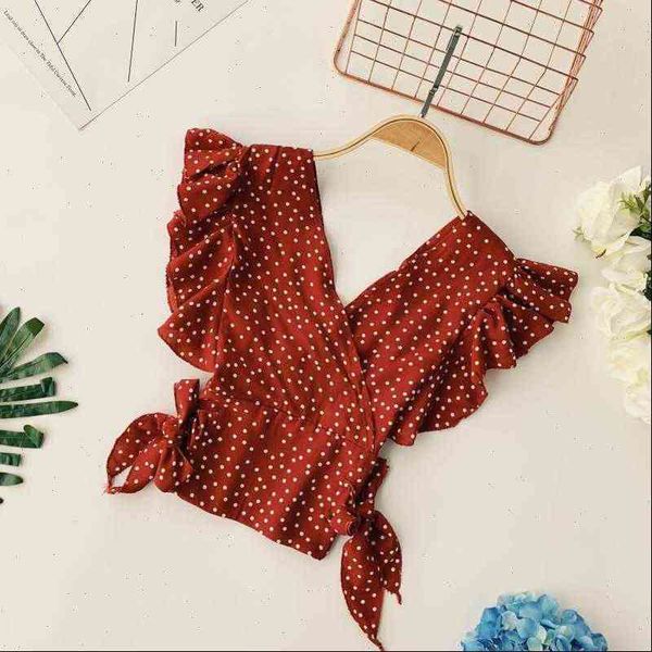 sweet polka dots womens shirt v neck batwing turtleneck pleats short sleeve elastic petal high waist chiffon ruffles top, White
sweet polka dots womens shirt v neck batwing turtleneck pleats short sleeve elastic petal high waist chiffon ruffles top, White