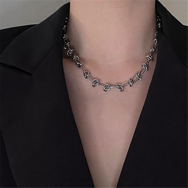 chains fashion design knotted thorns chain necklace trendy cool hip-hop couple metal clavicle birthday gifts jewelry, Silver
chains fashion design knotted thorns chain necklace trendy cool hip-hop couple metal clavicle birthday gifts jewelry, Silver