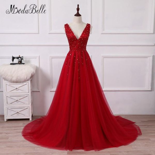 party dresses modabelle fashion beaded prom 2021 robes de bal longue v neck a line tulle red/burgundy evening gowns for graduation, White;black
party dresses modabelle fashion beaded prom 2021 robes de bal longue v neck a line tulle red/burgundy evening gowns for graduation, White;black