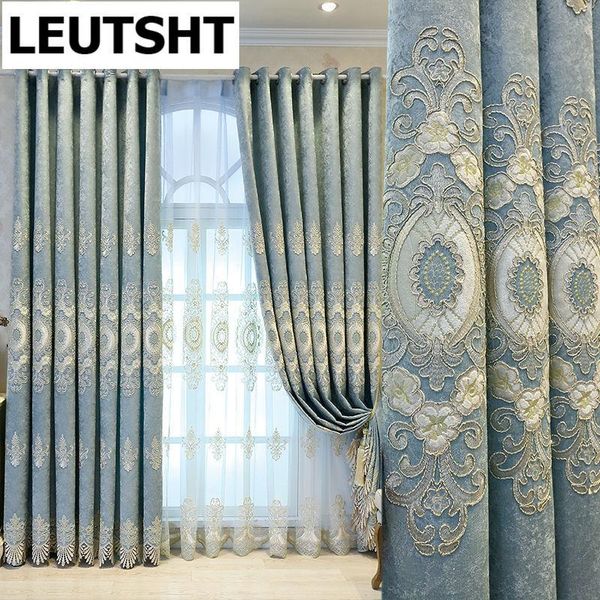 curtain & drapes 2021 european style simple gold thread embroidered curtains for living room bedroom study blackout customization
curtain & drapes 2021 european style simple gold thread embroidered curtains for living room bedroom study blackout customization