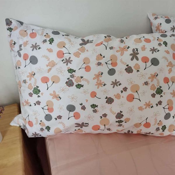one pair of pure cotton pillow case for single student dormitory two large family 48x74c