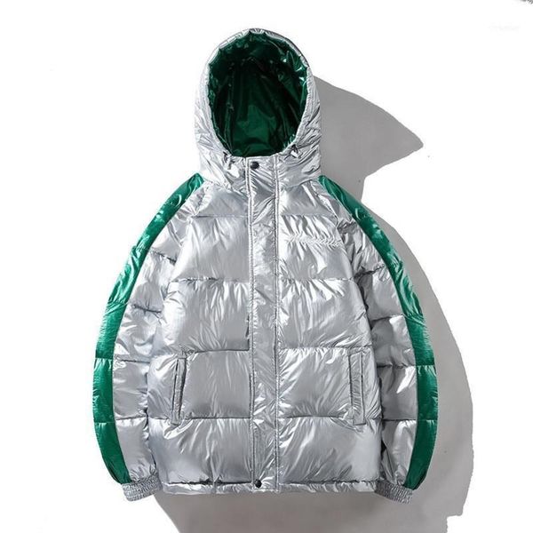 down & moruancle fashion men's shinny jackets and coats with hood winter warm parkas cotton lined thicken thermal overcoats outerwear11, Black
down & moruancle fashion men's shinny jackets and coats with hood winter warm parkas cotton lined thicken thermal overcoats outerwear11, Black