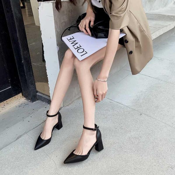 sandals baoyafang 2021 summer leather women thick heel fashion shoes woman ladies ankle strap shoe pointed toe buckle11, Black
sandals baoyafang 2021 summer leather women thick heel fashion shoes woman ladies ankle strap shoe pointed toe buckle11, Black