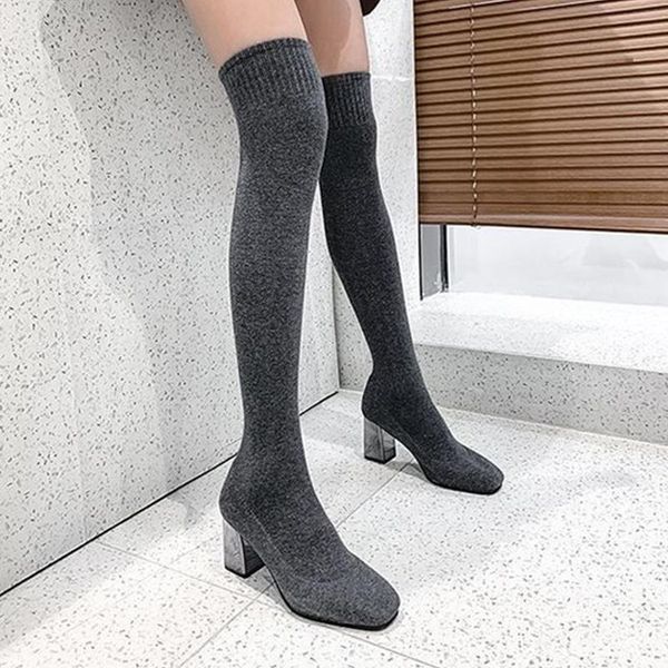 boots black gray women over the knee high heel long winter shoes square toe mujer botas
boots black gray women over the knee high heel long winter shoes square toe mujer botas