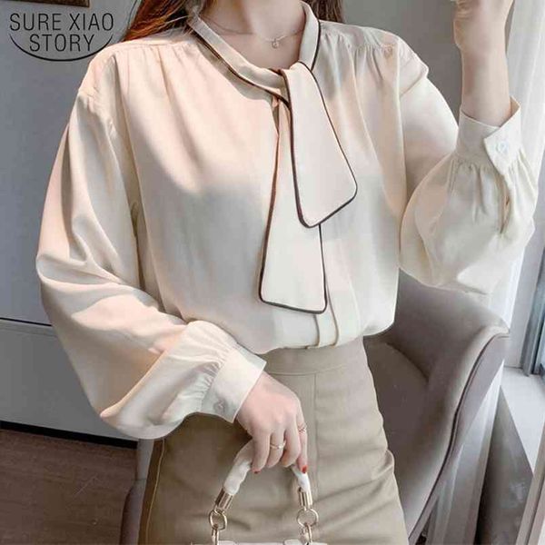 spring office long sleeve shirt with bow solid female fashion chiffon blouse women plus size puff clothing 13046 210421, White
spring office long sleeve shirt with bow solid female fashion chiffon blouse women plus size puff clothing 13046 210421, White