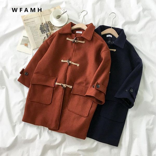 design coat mid-length 2021 autumn and winter women's korean version horn buckle long-sleeved woolen famale wild fashion1, Black
design coat mid-length 2021 autumn and winter women's korean version horn buckle long-sleeved woolen famale wild fashion1, Black