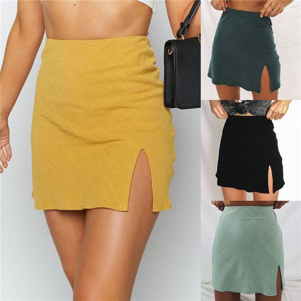 fashion women skirt solid color a line bag hip mini casual slits high waist summer slit zip skirts, Black
fashion women skirt solid color a line bag hip mini casual slits high waist summer slit zip skirts, Black