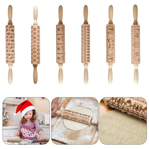 rolling pins & pastry boards wooden christmas embossing pin snowflake elk baking cookies fondant dough engraved roller kitchen accessories
rolling pins & pastry boards wooden christmas embossing pin snowflake elk baking cookies fondant dough engraved roller kitchen accessories