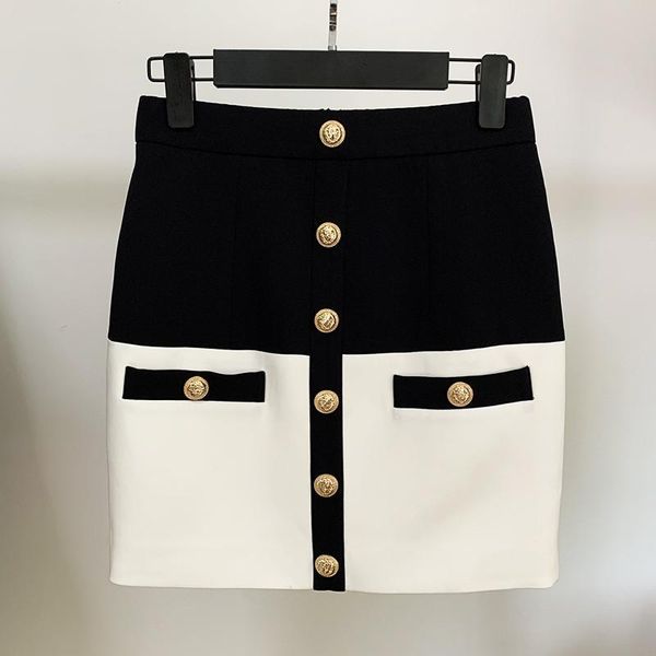 skirts arrival designer women's mini skirt matel button a385, Black 
skirts arrival designer women's mini skirt matel button a385, Black
