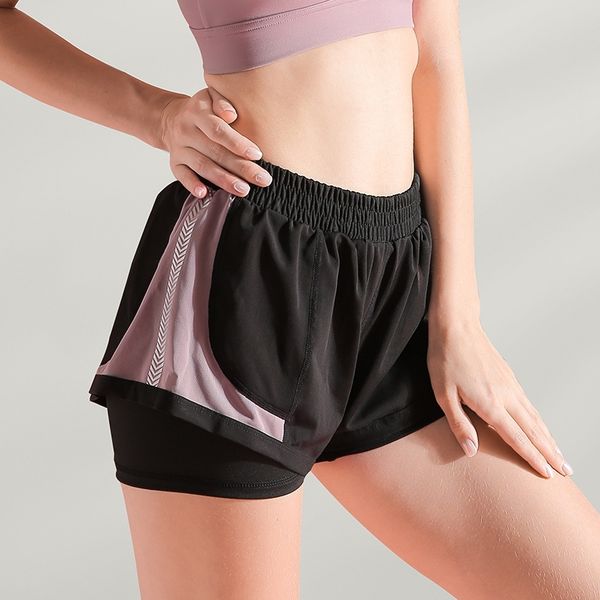 2020 new yoga shorts women's mesh printing summer fake two anti light sports running fitness pants, Black
2020 new yoga shorts women's mesh printing summer fake two anti light sports running fitness pants, Black
