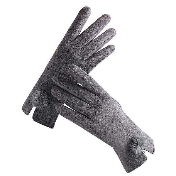 five fingers gloves women' p-om decorative with t-ouch screen for index finger, Blue;gray
five fingers gloves women' p-om decorative with t-ouch screen for index finger, Blue;gray