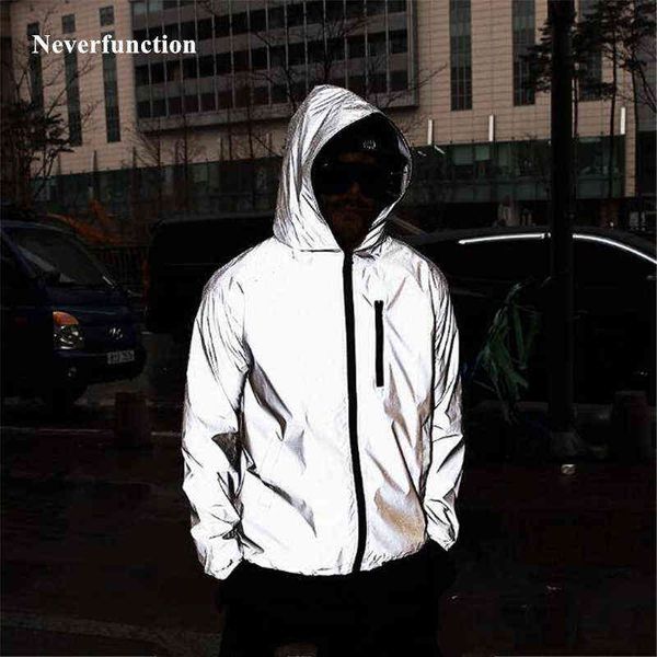 plus size 4xl men spring autumn full reflective windbreaker waterproof jacket male high street hip hop loose hooded coats 211110, Black;brown
plus size 4xl men spring autumn full reflective windbreaker waterproof jacket male high street hip hop loose hooded coats 211110, Black;brown