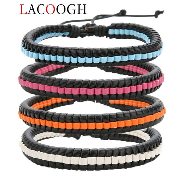 charm bracelets lacoogh punk pu leather wax rope bracelet for men length abjuseable bangles jewelry fashion femme women, Golden;silver
charm bracelets lacoogh punk pu leather wax rope bracelet for men length abjuseable bangles jewelry fashion femme women, Golden;silver