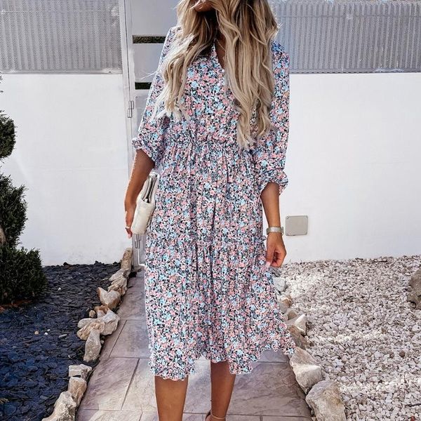 women's swimwear 2021 summer women vintage dress high waist ruffle lady casual v-neck elegant floral printed puff sleeve female, White;black
women's swimwear 2021 summer women vintage dress high waist ruffle lady casual v-neck elegant floral printed puff sleeve female, White;black