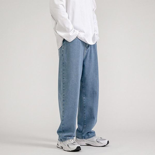 men's jeans men's fashion loose straight casual wide leg denim pants men streetwear solid korean hip hop trousers autumn, Blue
men's jeans men's fashion loose straight casual wide leg denim pants men streetwear solid korean hip hop trousers autumn, Blue