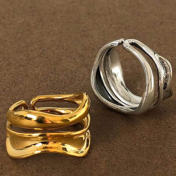 cluster rings 2021 trend hip-hop punk geometric wave open adjustment finger ring for women, Golden;silver
cluster rings 2021 trend hip-hop punk geometric wave open adjustment finger ring for women, Golden;silver