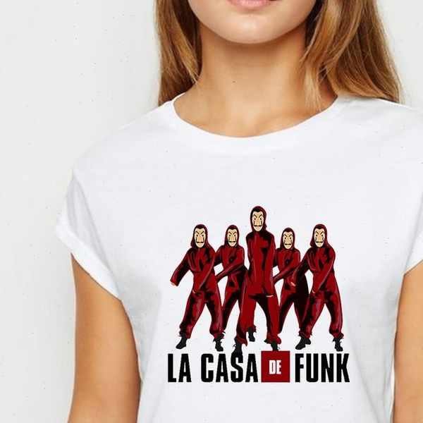 la women t shirt casa de papel loose streetwear graphic spring summer harajuku style o neck, White
la women t shirt casa de papel loose streetwear graphic spring summer harajuku style o neck, White