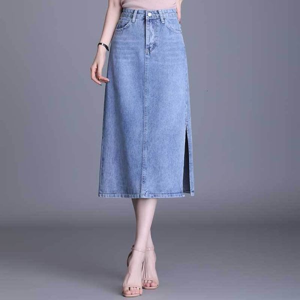 skirts denim women's 2021 autumn high waist thin slit fashion leisure medium and long a-line skirt, Black
skirts denim women's 2021 autumn high waist thin slit fashion leisure medium and long a-line skirt, Black