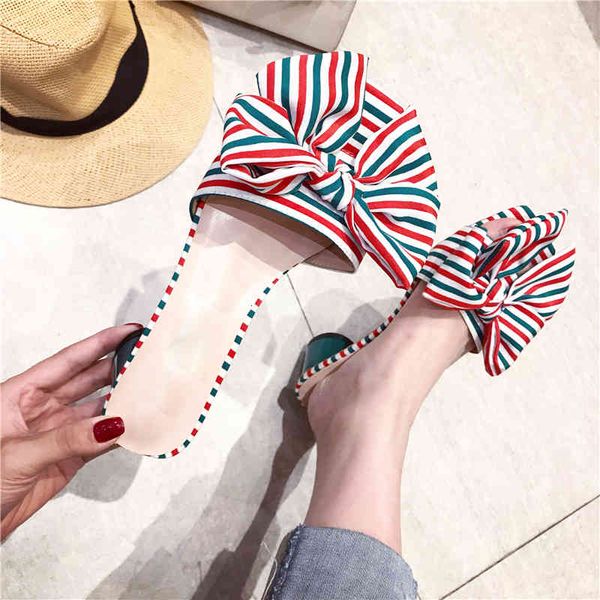 sandal red-green mixed color stripy female designer will see sandals retro bowknot style decoration finger open slippers slip-on flat women&, Black
sandal red-green mixed color stripy female designer will see sandals retro bowknot style decoration finger open slippers slip-on flat women&, Black