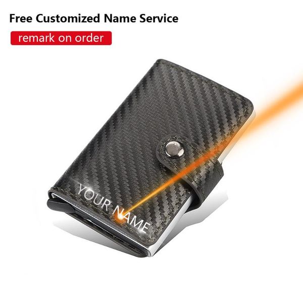 card holders 2021 men wallets rfid name engraving small hasp carbon fiber slim mini wallet qaulity male purses, Brown;gray
card holders 2021 men wallets rfid name engraving small hasp carbon fiber slim mini wallet qaulity male purses, Brown;gray