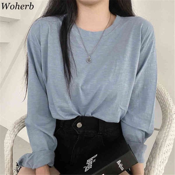basewear loose candy color t-shirt women casual tee full-sleeved chic loose summer thin ins casual t-shirts 210417, White
basewear loose candy color t-shirt women casual tee full-sleeved chic loose summer thin ins casual t-shirts 210417, White