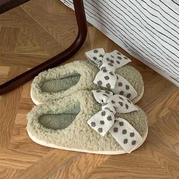 slippers sp&city vintage dot bow winter home cotton shoes korean plush warm women's comfortable student fuzzy thickened, Black
slippers sp&city vintage dot bow winter home cotton shoes korean plush warm women's comfortable student fuzzy thickened, Black