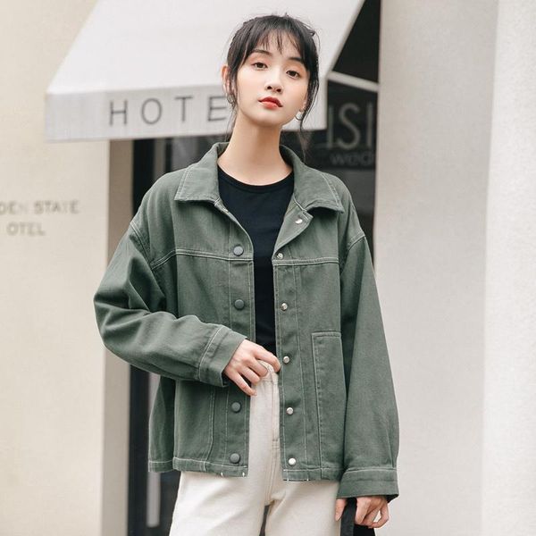women's jackets autumn school korean style loose bright line, Black;brown
women's jackets autumn school korean style loose bright line, Black;brown