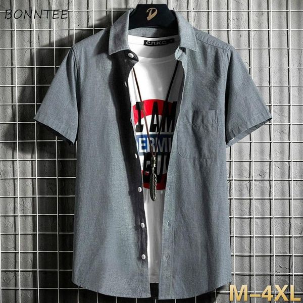 men's casual shirts men plus size 4xl summer solid simple short sleeves clothing male breathable basic daily all-match smart ulzzang, White;black
men's casual shirts men plus size 4xl summer solid simple short sleeves clothing male breathable basic daily all-match smart ulzzang, White;black