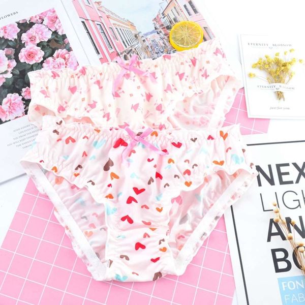 japan sweet printing fold women panties cartoon ruffle milk silk bow underwear seamless briefs girl lingerie kawaii, Black;white
japan sweet printing fold women panties cartoon ruffle milk silk bow underwear seamless briefs girl lingerie kawaii, Black;white