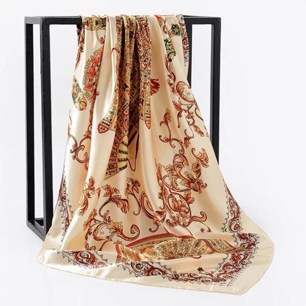 scarves silk women foulard 90*90cm square head hijab scarf ladies chiffon shawl wrap muffler pareo bandanna female pashmina soft, Blue;gray
scarves silk women foulard 90*90cm square head hijab scarf ladies chiffon shawl wrap muffler pareo bandanna female pashmina soft, Blue;gray