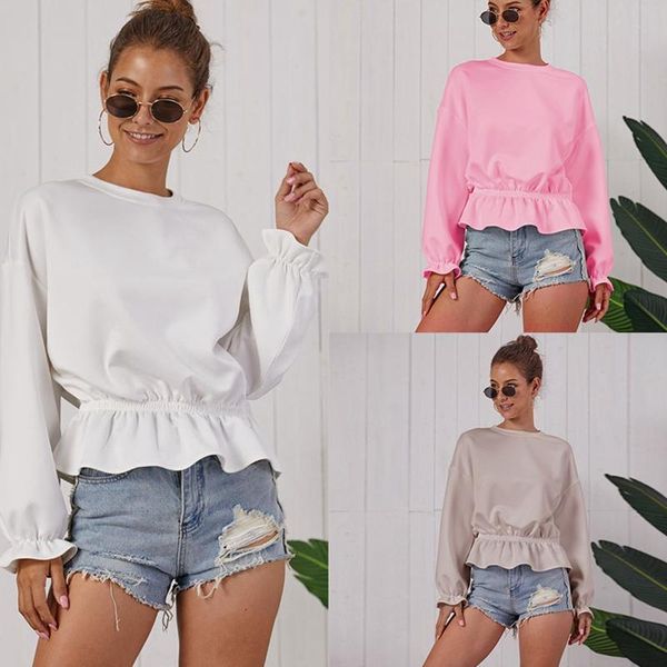 women's hoodies & sweatshirts women solid hem ruffles fake two-piece fashion chic casual long sleeve, Black
women's hoodies & sweatshirts women solid hem ruffles fake two-piece fashion chic casual long sleeve, Black