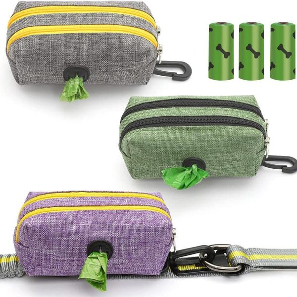 dog travel & outdoors poop bag dispenser, holder for leash - portable waste dispenser with 2 auto locking zipper
dog travel & outdoors poop bag dispenser, holder for leash - portable waste dispenser with 2 auto locking zipper