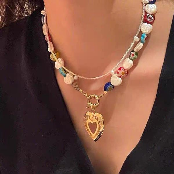 pendant necklaces amorcome fashion vintage colorful heart pearl necklace for women ladies elegant metal gold pendent choker party jewelry, Silver
pendant necklaces amorcome fashion vintage colorful heart pearl necklace for women ladies elegant metal gold pendent choker party jewelry, Silver