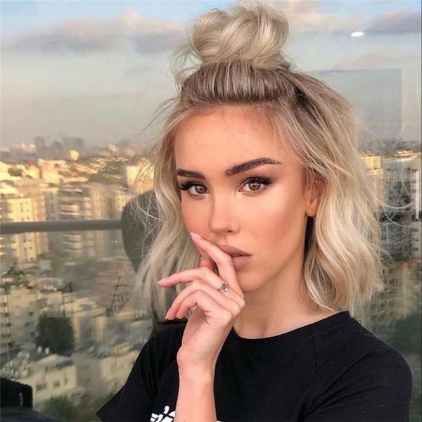 ombre blonde short bob wig lace front human hair body wave blond remy transparent for women wigs, Black;brown
ombre blonde short bob wig lace front human hair body wave blond remy transparent for women wigs, Black;brown