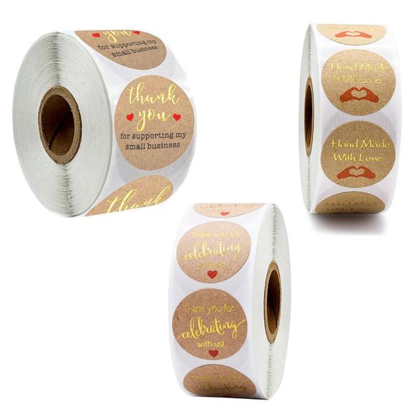 gift wrap 500pcs 25mm round natural kraft handmade stickers scrapbooking for package adhesive thank you sticker seal labels stationery
gift wrap 500pcs 25mm round natural kraft handmade stickers scrapbooking for package adhesive thank you sticker seal labels stationery