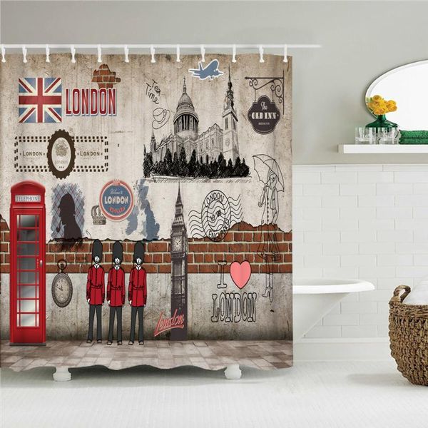 retro old brick wall british style 180x180cm shower curtains waterproof polyester bathroom curtain home decoration with hooks
retro old brick wall british style 180x180cm shower curtains waterproof polyester bathroom curtain home decoration with hooks
