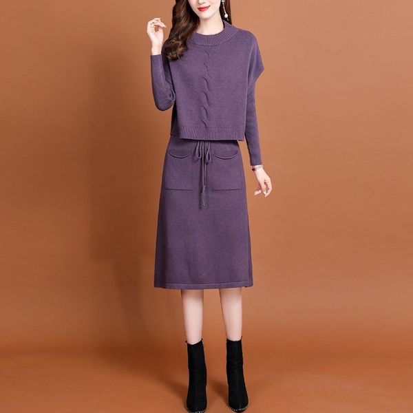 autumn women knitted 2 piece sets sweater long sleeve pullover button winter elastic office ladies midi skirt outfits 2021, White
autumn women knitted 2 piece sets sweater long sleeve pullover button winter elastic office ladies midi skirt outfits 2021, White