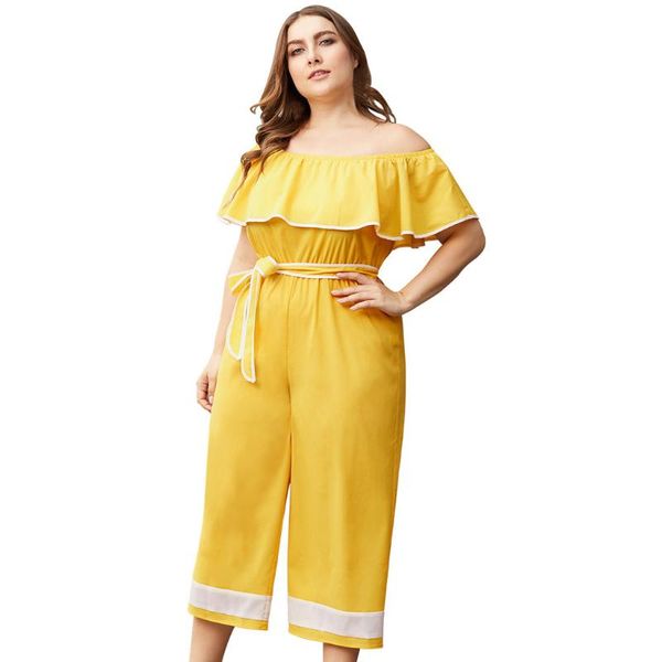 women's jumpsuits & rompers womens jumpsuit bodysuit lace plus size ruffled slash neck sling contrast color wide leg d300502, Black;white
women's jumpsuits & rompers womens jumpsuit bodysuit lace plus size ruffled slash neck sling contrast color wide leg d300502, Black;white