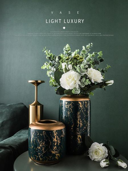party favor european luxury marbled ceramic vase flower arrangement dried living room decor gilded decoration home modern
party favor european luxury marbled ceramic vase flower arrangement dried living room decor gilded decoration home modern