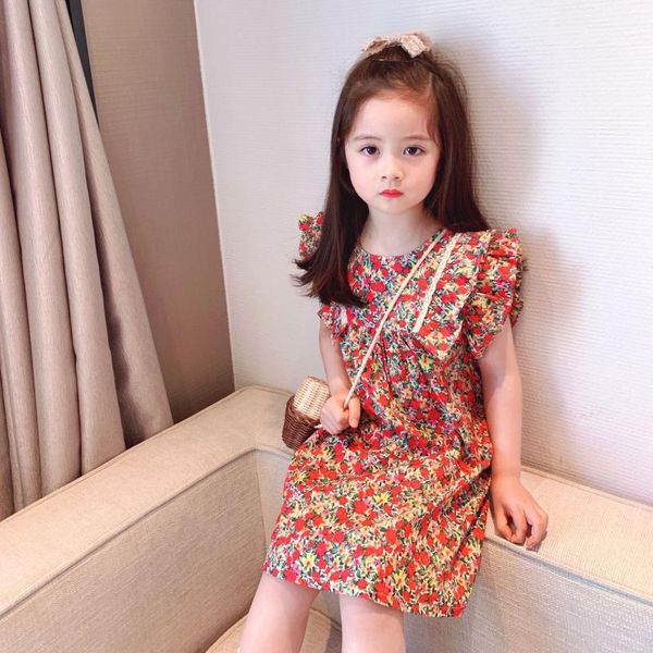 girl's dresses 5230 children's girls' short sleeve floral dress nvbao skirt summer foreign princess, Red;yellow
girl's dresses 5230 children's girls' short sleeve floral dress nvbao skirt summer foreign princess, Red;yellow