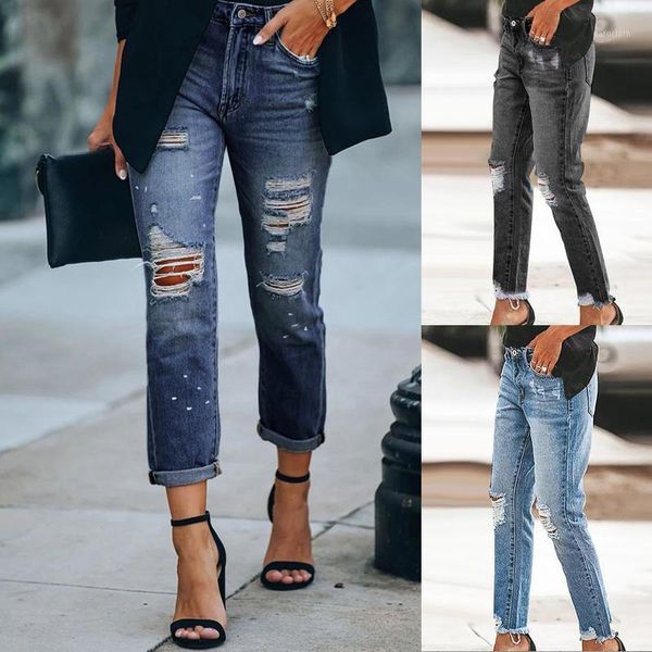 women's jeans 1pc women solid color hole low waist flares ankle fashion pants trouser denim casual for 2021 #5, Blue
women's jeans 1pc women solid color hole low waist flares ankle fashion pants trouser denim casual for 2021 #5, Blue